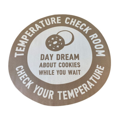 Information stickers for the floor