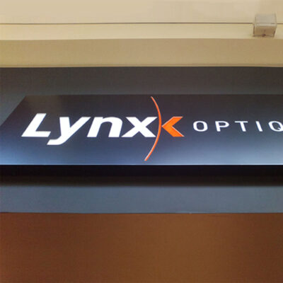 Dibond with the salon logo