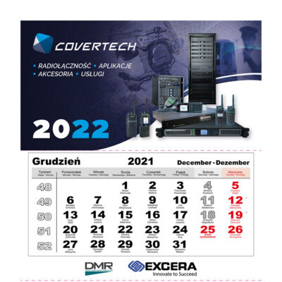 Covertech Book Calendar