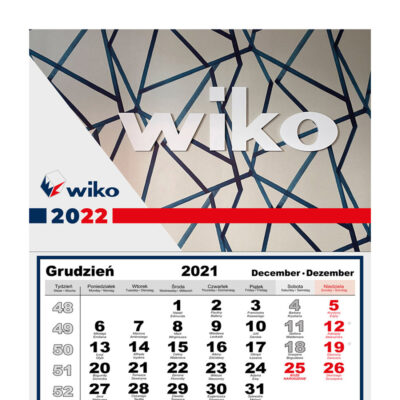 Wiko tripartite calendar