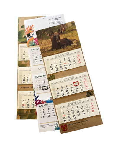 Kalendarze trójdzielne ekologiczne